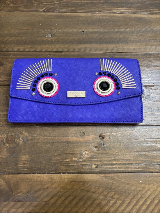 kate spade Handbags - Kate Spade Liana Monster Purple Leather Wallet